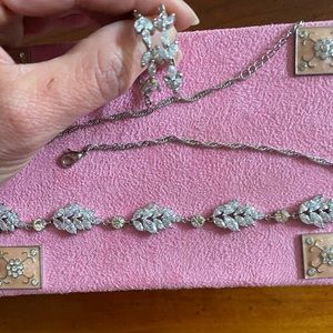 Necklace with matching earrings